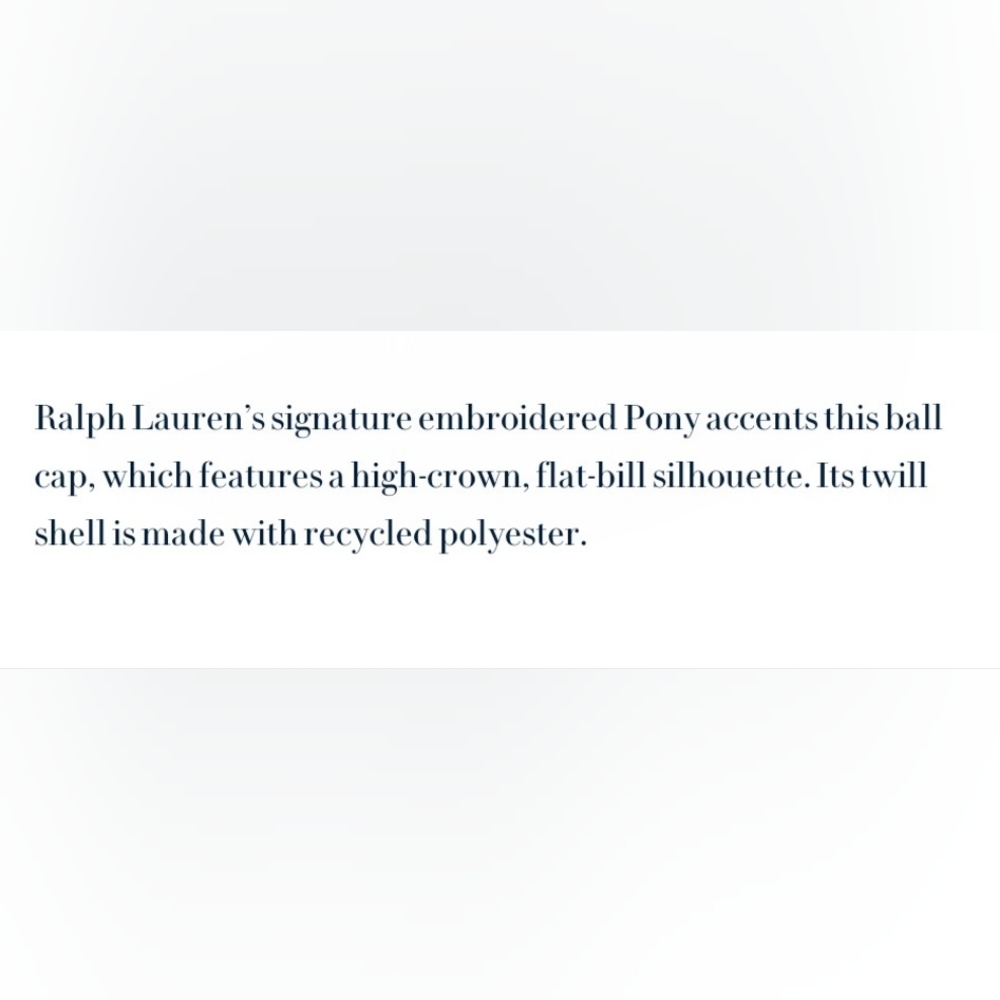 Polo by Ralph Lauren Twill High-Crown Ball Cap - Picture 3 of 4